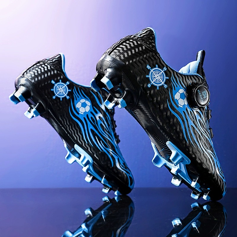 晋江男童旋转扣运动鞋2024春秋新款儿童长钉足球鞋学生比赛训练鞋