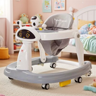 儿童学步车婴儿多功能防O型腿侧翻走路学行男宝宝手推可坐学步车
