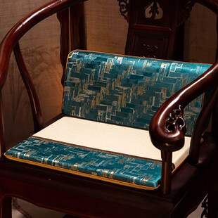 中式红木椅子靠背垫沙发坐垫靠背一体茶椅K圈椅护腰靠垫小靠垫腰