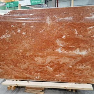 橙皮红色大理石背景墙入口咖啡桌边桌天然石材台面洗脸盆