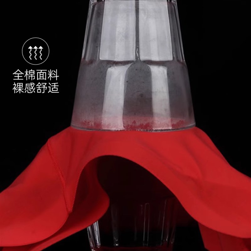 红色内裤结婚纯棉情侣一对婚用新娘新郎新婚礼盒无痕套装袜子男女