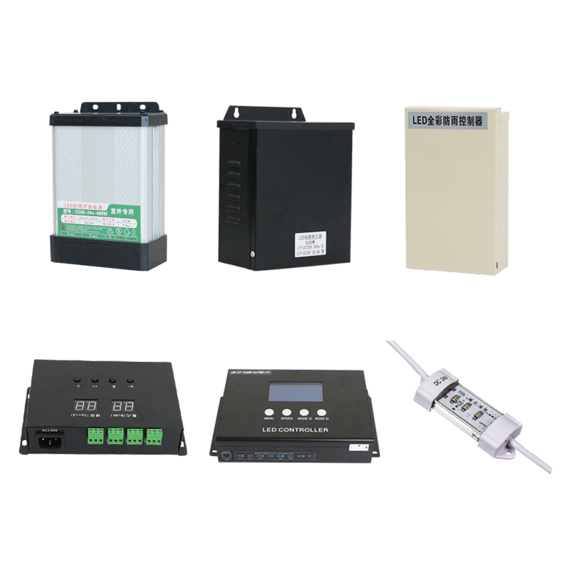 led防雨电源220v转24v户外灯具控制器发光字防水变压器400w工程款