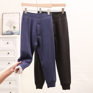 中大童抗寒打底衬裤 含羊毛校服神器加厚儿童保暖裤 男童打底棉裤