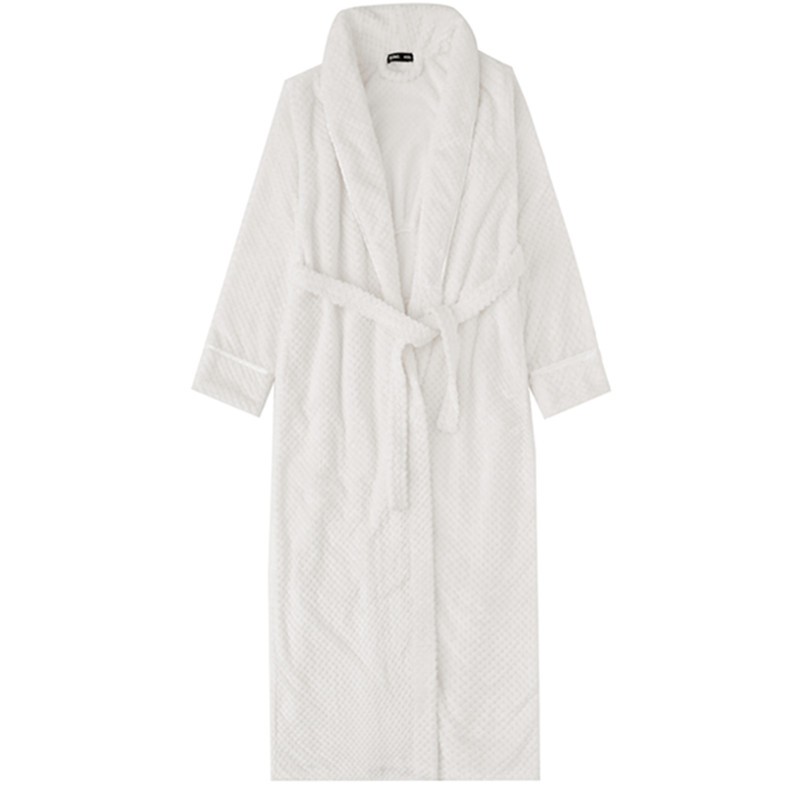 200斤男士睡袍冬加厚加绒超长至脚踝保暖睡衣男连体胖NN秋可外穿