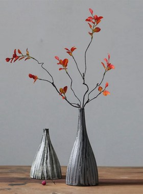 新中式创意陶瓷花瓶摆件客厅电视柜书房茶室禅意插花器装饰品摆设