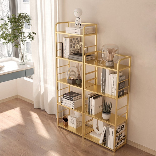 学生书架落地儿童简易书柜家用铁艺多层储物架子货架收纳架置物架