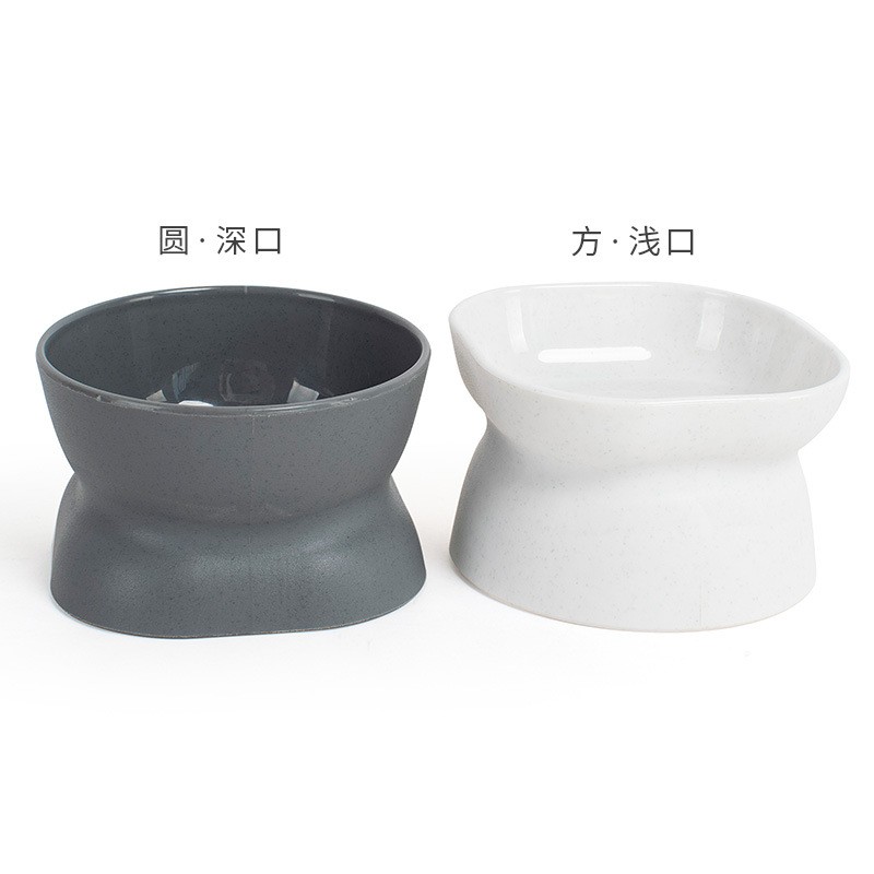 猫咪保护颈椎食盆圆口斜防打翻狗狗饭碗饮水吃饭宠物用品中小型犬