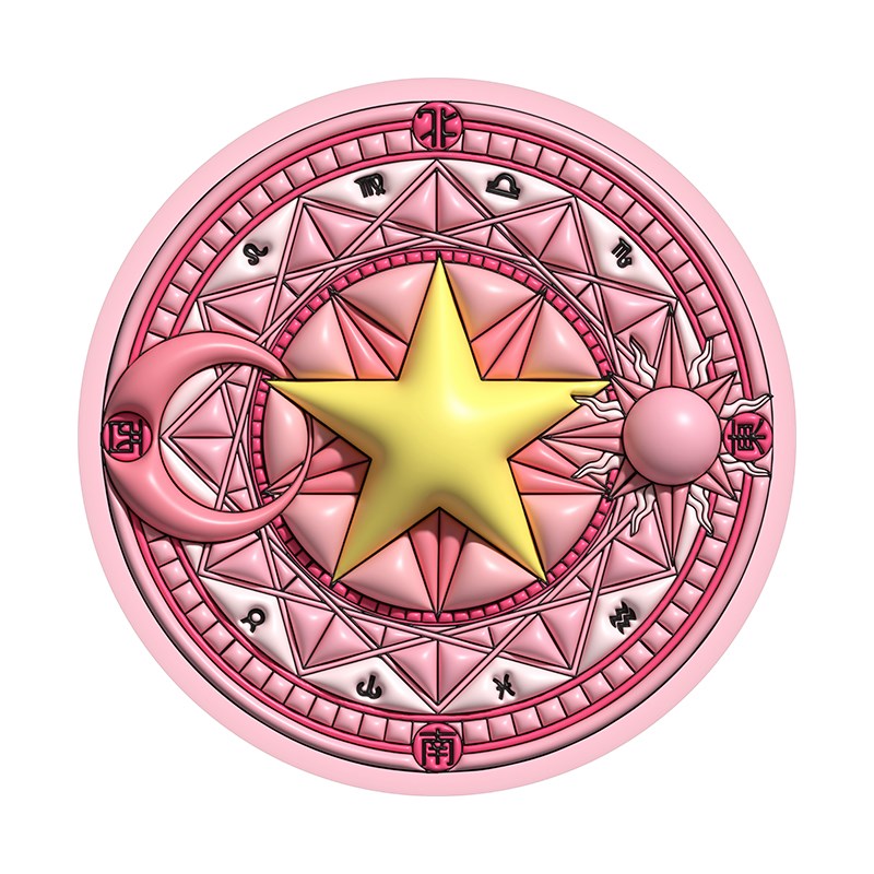 百变小樱魔法阵地毯卧室粉红色公主房美少女心网红拍照电脑椅地垫