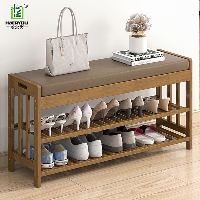 换鞋凳家用鞋柜进门门口简易实木鞋凳子窄小鞋架入门可坐式穿鞋凳