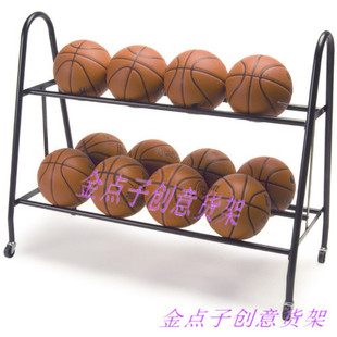 铁艺篮球架足球货架排球展示架玩幼儿园具J球收纳架 健身 摆药球