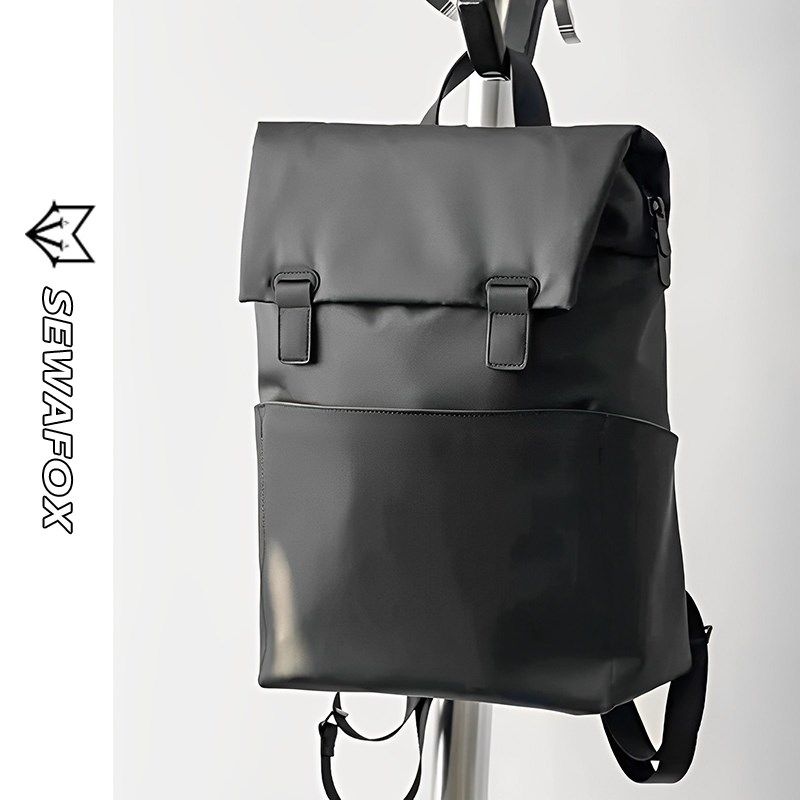 商务双肩包电脑背包男士出差通勤笔记本男款皮质2024新款书包男女