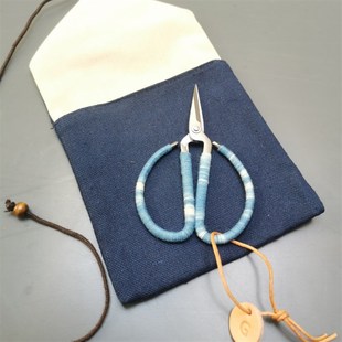 植物染全包手工缠线茶艺茶袋y小剪刀家用剪刀拆快递可定制送布袋