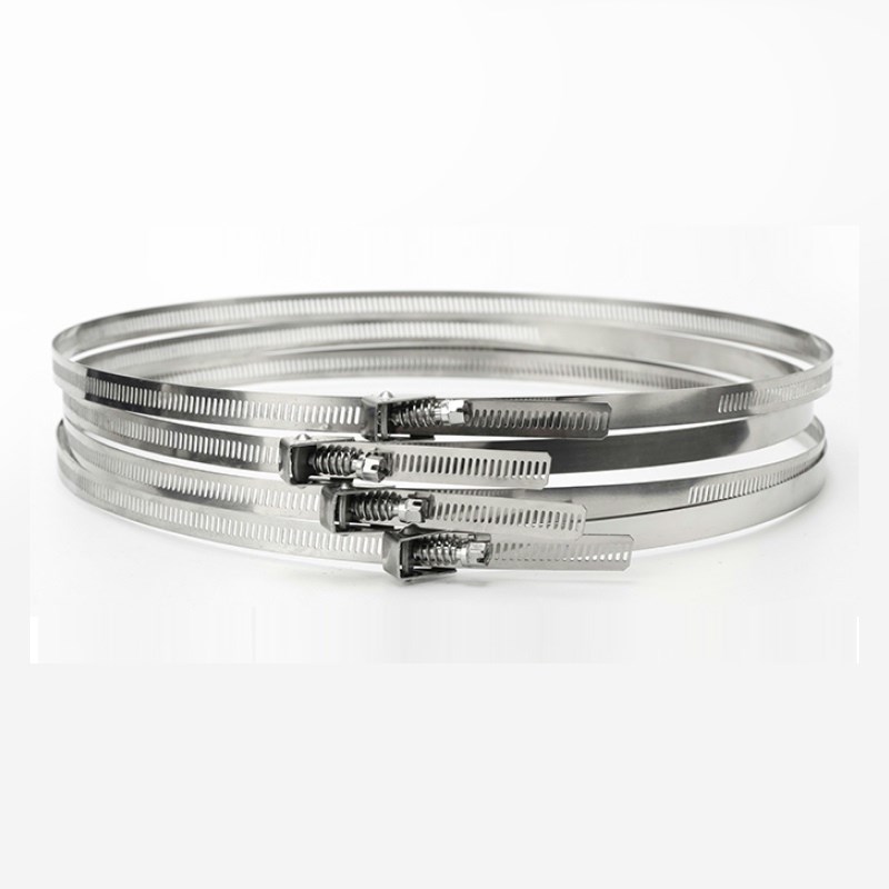 304不锈钢开放式卡箍快速扳倒通信抱箍速放式管箍加长快接式喉箍