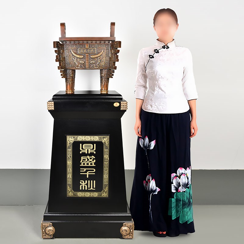 纯铜鼎摆件鼎盛千秋大型落地办公B室公司大厅乔迁开业送礼工艺礼