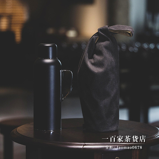 不二学古茶具丨传家壶手提布袋 中式保温壶收纳袋便携壶袋小拎袋