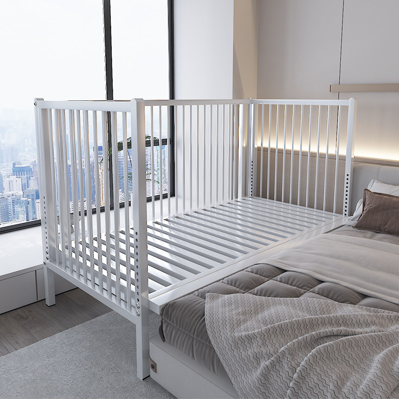 铁艺床儿童床婴儿床边床加宽床铁架拼接床大人可睡可升降调节高度,住宅家具,儿童拼接床,淘宝优惠券,粉丝福利购,淘宝优惠卷