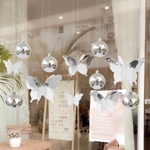 吊饰挂件天花板装饰空中橱窗场景布置新年店铺氛围装饰球挂饰开业