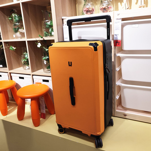 pc宽拉杆箱26寸出国托运行李箱y万向轮加厚30寸旅行箱超轻USB充电