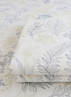 仙草集被套单件学生宿舍单双人纯棉全棉100被单罩150x180x2Y00x23