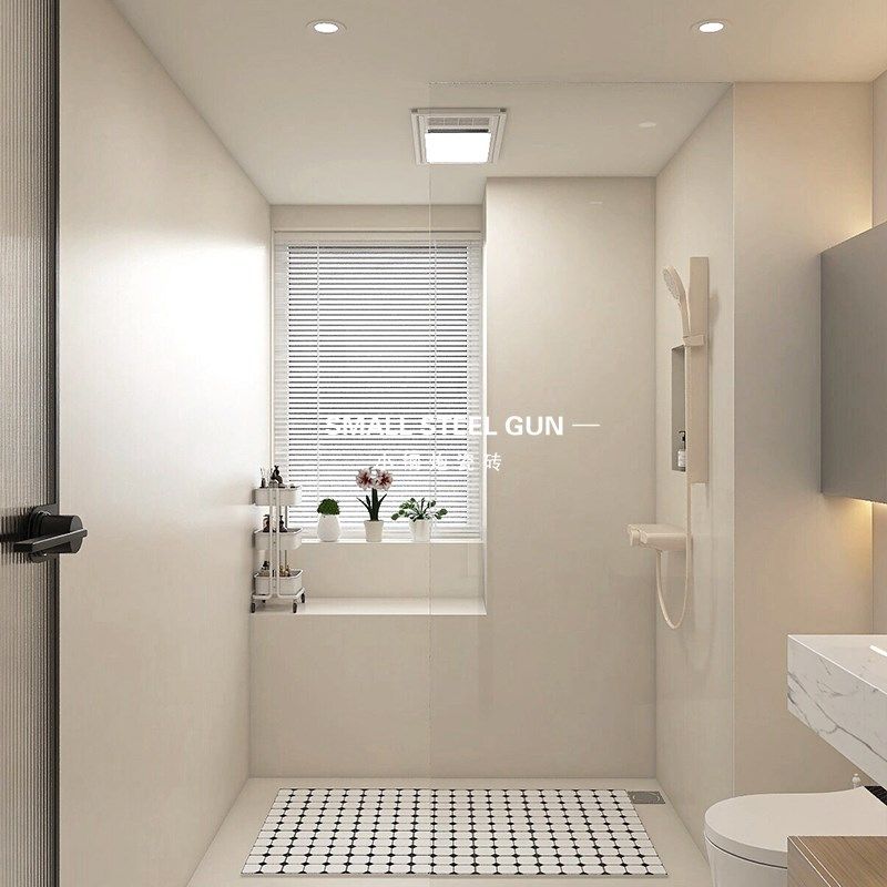 侘寂风奶油色通体柔光哑光卫生间微水泥瓷砖厨房浴室阳台地砖墙砖,家装主材,微水泥瓷砖,淘宝优惠券,粉丝福利购,淘宝优惠卷