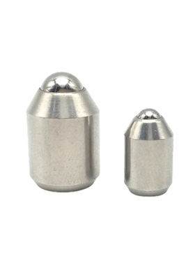 不锈钢重载型光身球头柱塞 无牙定位珠弹弓顶销BSZP5 6 8 10