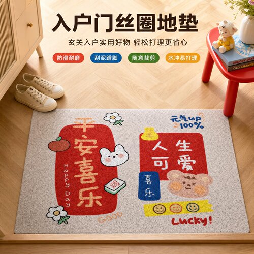 入户丝圈地垫刮泥蹭脚防滑可裁剪