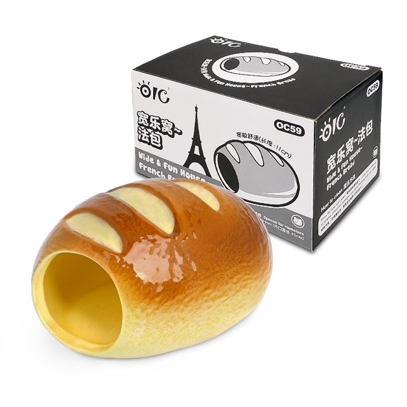 OIC仓鼠窝西施熊仔瓷屋瓷窝 仓鼠用品玩具 冬暖夏凉