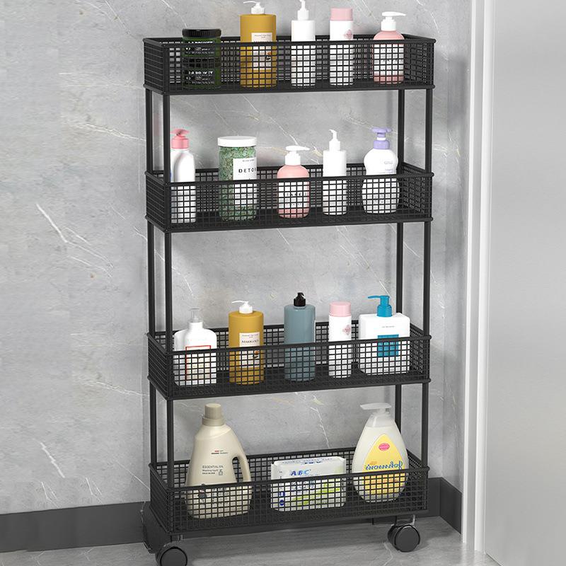 门后置物架卫生间夹缝收纳柜浴室缝隙超窄极窄架子窄缝收纳架