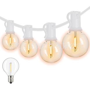 LED 跨境直供 灯串圣诞装 防水 美规 饰灯日常庭院灯简约 50灯G40