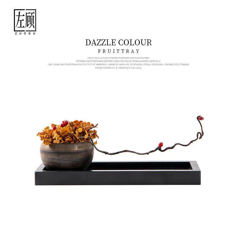 新中式仿真花艺绣球浆果摆件样板房茶室茶几餐桌花售楼处软装饰品