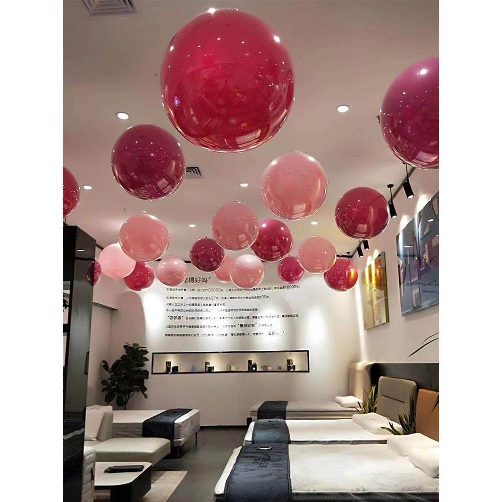 商场店铺开业天花板装饰服装店周年18寸大气球吊顶气球七夕情人节