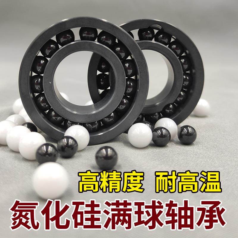 工厂销售 氮化硅满球陶瓷轴承 6204 CE 耐高温1100℃ 高精密