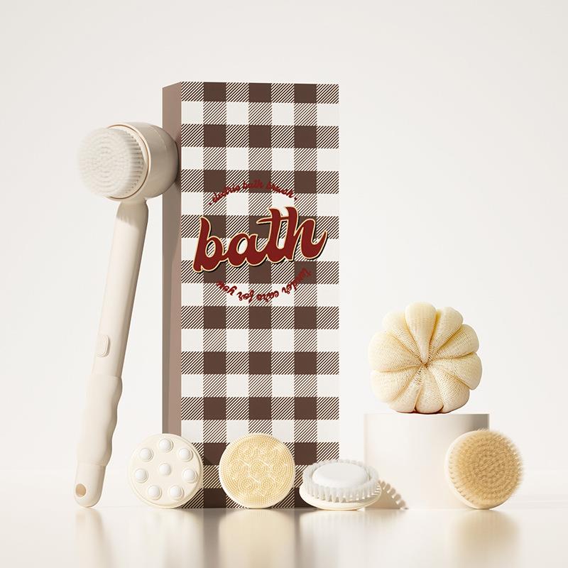 全自动新款电动洗澡刷充电防水家用多功能按摩长柄沐浴刷