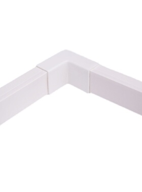 热销PVC方形线槽配件阴弯阳弯平弯三通堵头接头内角