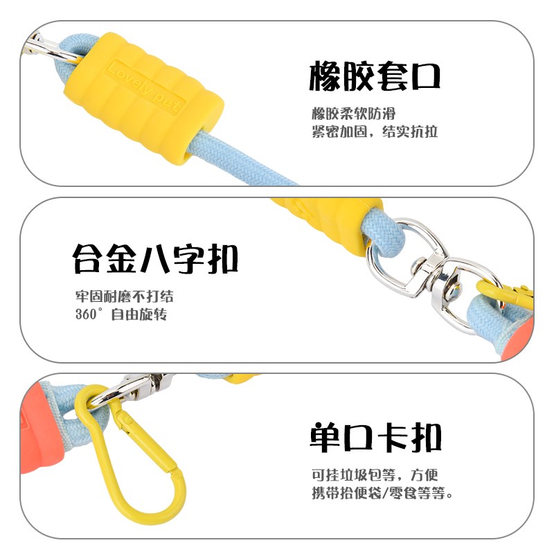 热销狗狗牵引绳遛狗P绳P链不勒手训犬链子大中小型犬通用狗绳子防