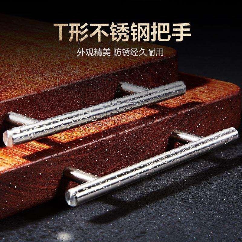 热销厨房家用鸡翅木菜板双面多功能实用切菜板实心案板双T型手柄