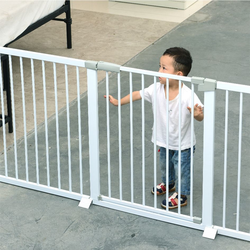 热销宠物加长围栏楼梯口门护栏大小型犬栅栏室内阳台狗狗隔离金毛