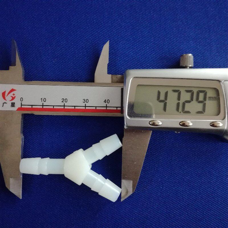 热销鱼缸氧气泵水泵8mm三通尼龙8mm气油水族塑料软管Y型小三通接