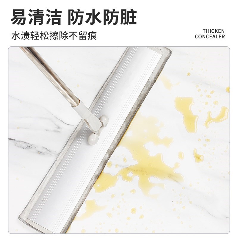 热销热销大理石厨房地板贴纸防水防油自粘家用加厚耐磨水泥地面贴