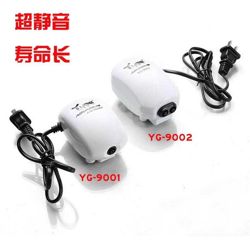 热销鱼缸增氧泵水族箱增氧泵静音双孔氧气泵增氧机充氧泵打氧泵