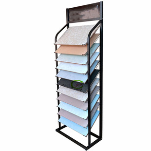 热销长雅供应硅藻泥涂料精钢橱柜门板展示架展具展柜样板金属陈列