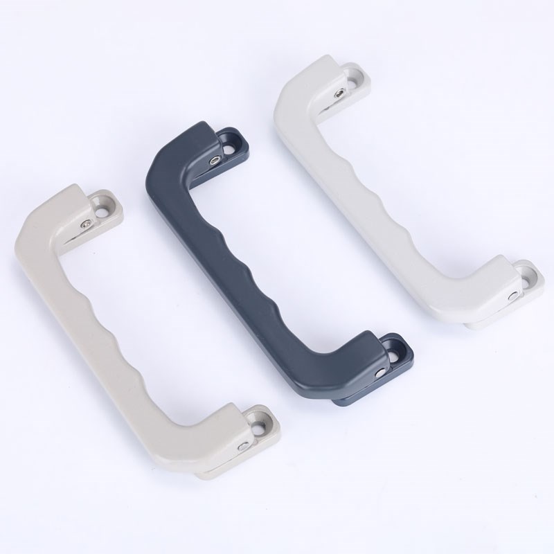 热销LS527自动回弹铝合金拉手工具箱抽屉柜折叠把手工业机箱柜门