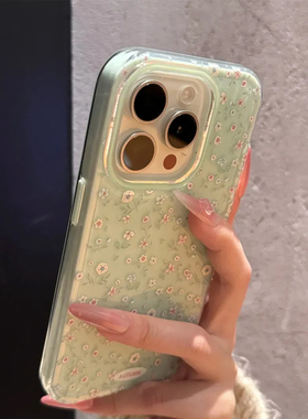 ins日韩清新小碎花新款适用苹果16Promax手机壳iPhone14Pro12华为mate60高级感15plus女款ip13防摔50pura70