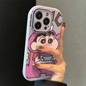 新款 呆萌恐龙小新适用苹果16pro手机壳iPhone15max11小米14华为mate60荣耀200x100k70p50nova13opporeno12s17