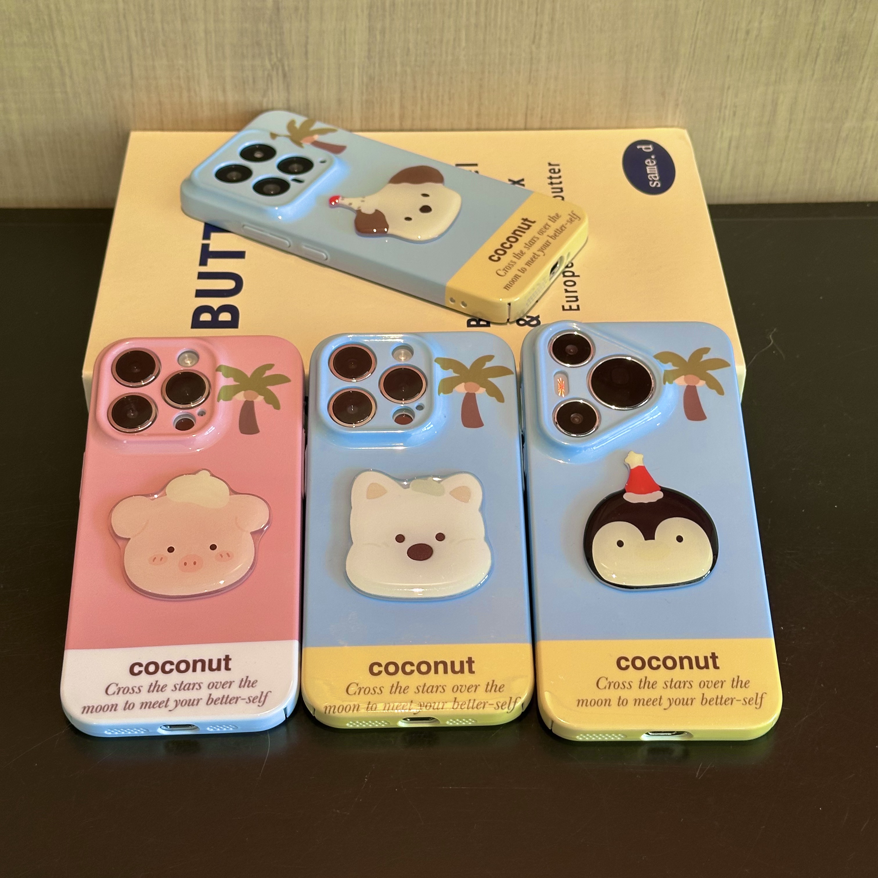 可爱企鹅西高地贴片新款适用苹果16pro手机壳iPhone15max12小米14华为mate70pura80k60荣耀300vivox200reno13