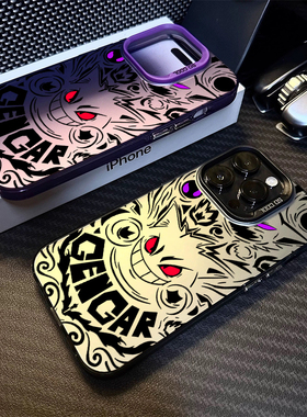 潮酷耿鬼彩银新款适用苹果16Promax手机壳iPhone17Pro小米15华为mate70P60荣耀300note14nova13Reno12magic7