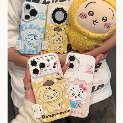 吉伊乌萨奇小八新款适用苹果17Pro手机壳iPhone16max小米15华为mate80pura70k80Reno14荣耀400vivox200magic7