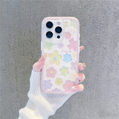 ins炫彩花朵新款适用苹果17Pro手机壳iPhone16max13小米15华为mate80pura70k90nova14荣耀500x300oppofindx9