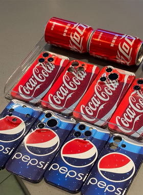 创意百事可乐菲林新款适用苹果16Pro手机壳iPhone14max小米15华为mate70pura80荣耀x100k60oppoReno12一加13