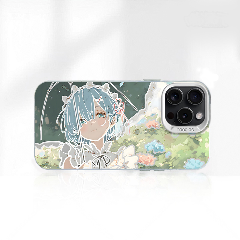 横版春日蕾姆动漫新款适用苹果16Promax手机壳iPhone15Pro小米14华为mate70p60荣耀200vivox100nova12reno13